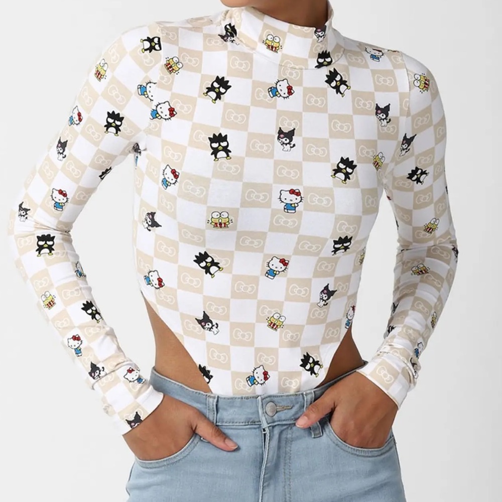 Hello kitty and friends x Forever 21 high cut bodysuit size  small